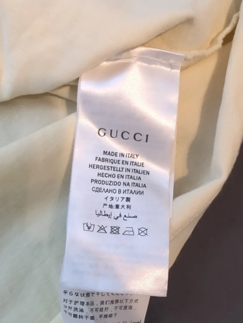 Authentic Gucci Embroidered Doraemon Shirt Size M